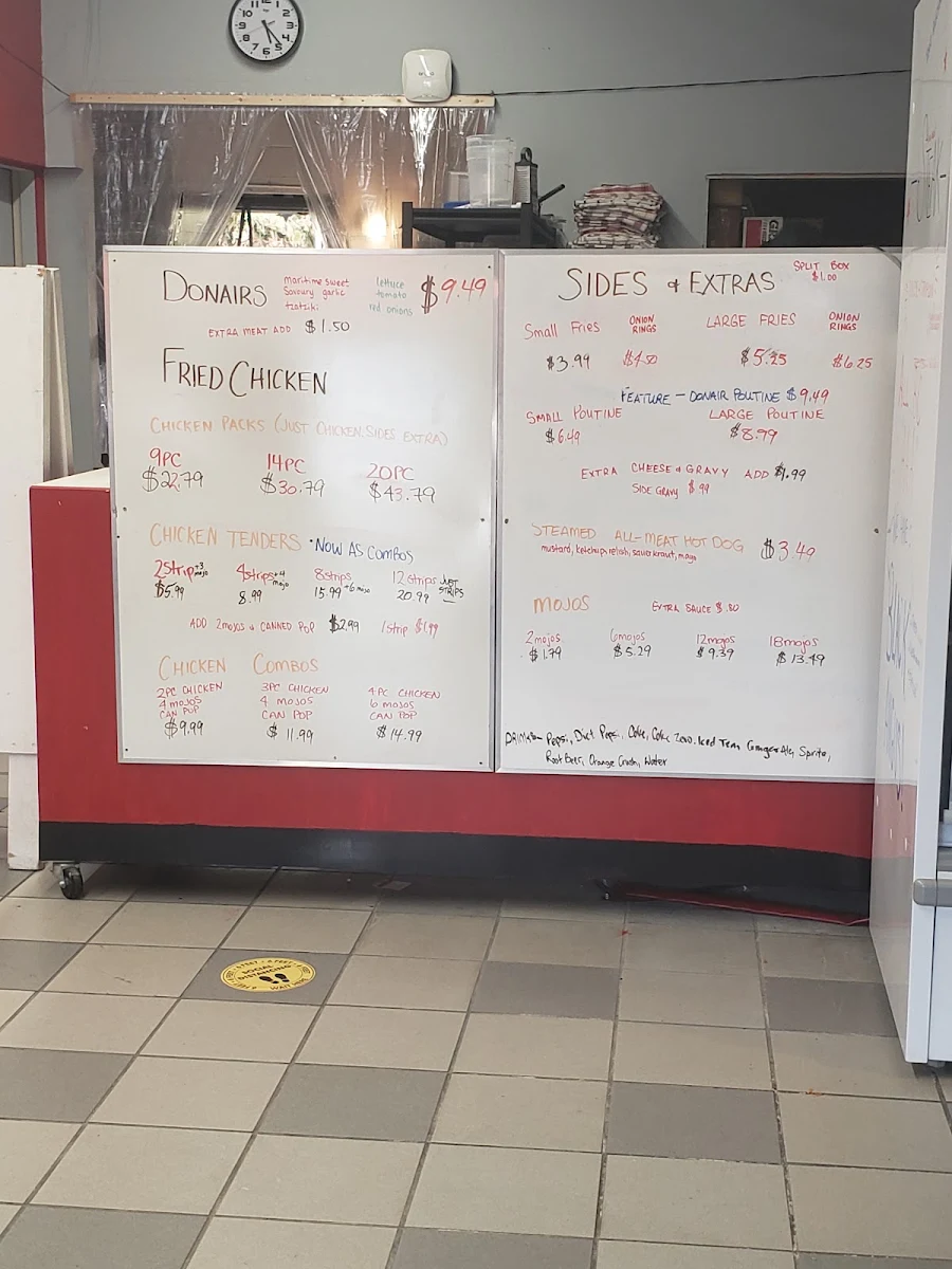 Menu, MountainView Meats