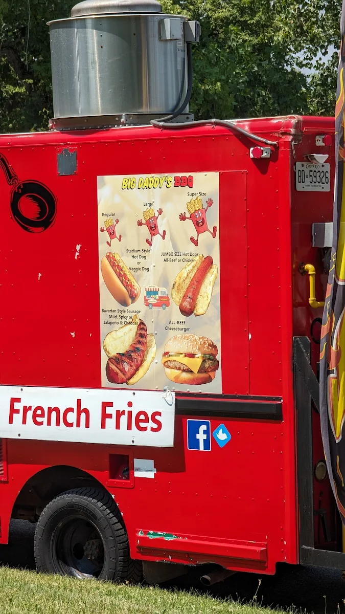 Menu, Big Daddy's Chip Truck