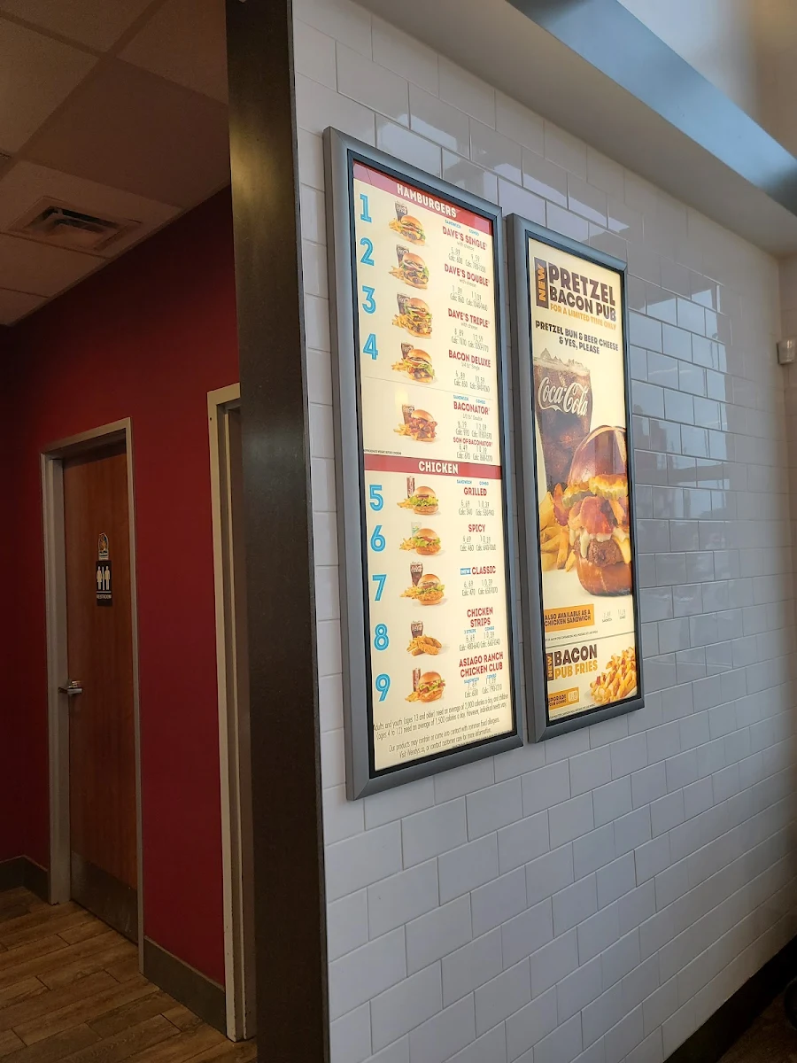 Menu, Wendy's