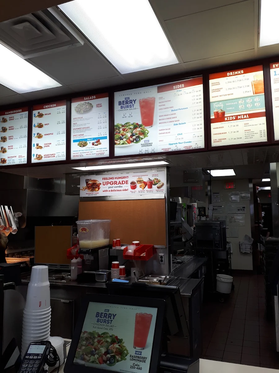 Menu, Wendy's