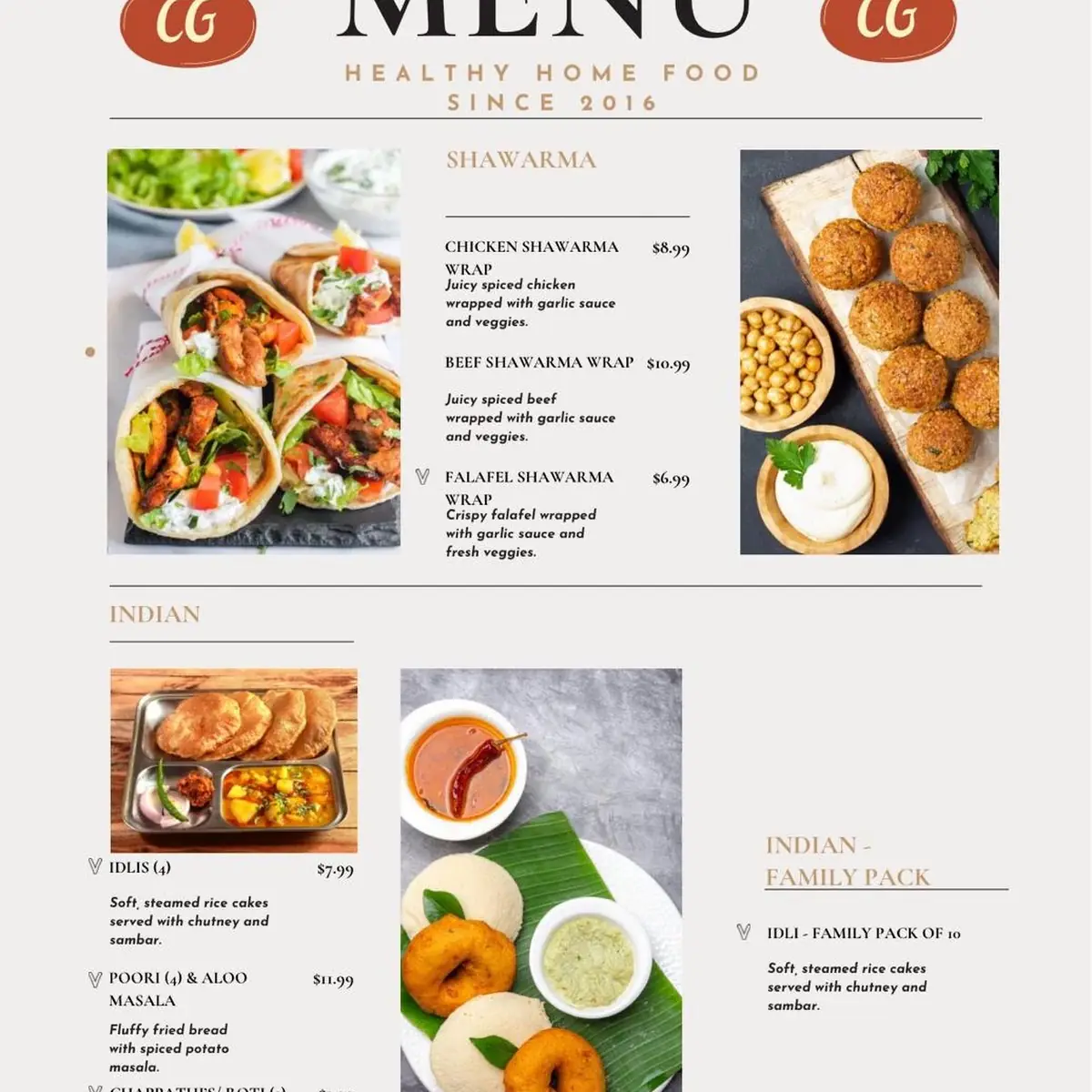 Menu, California Grill