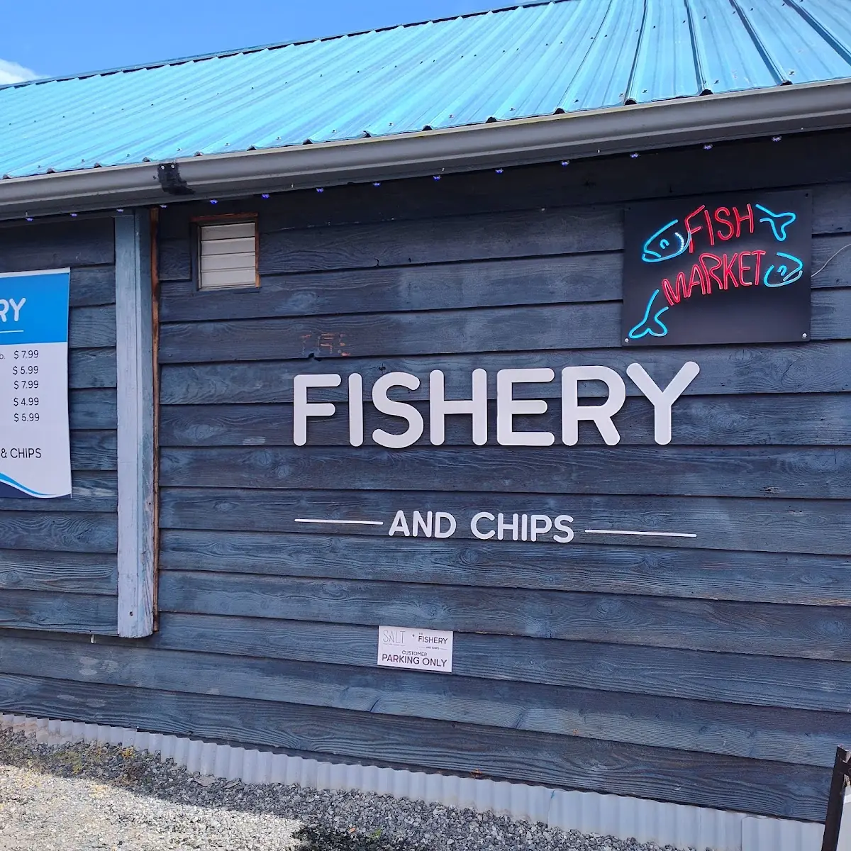 Menu, Fishery & Chips