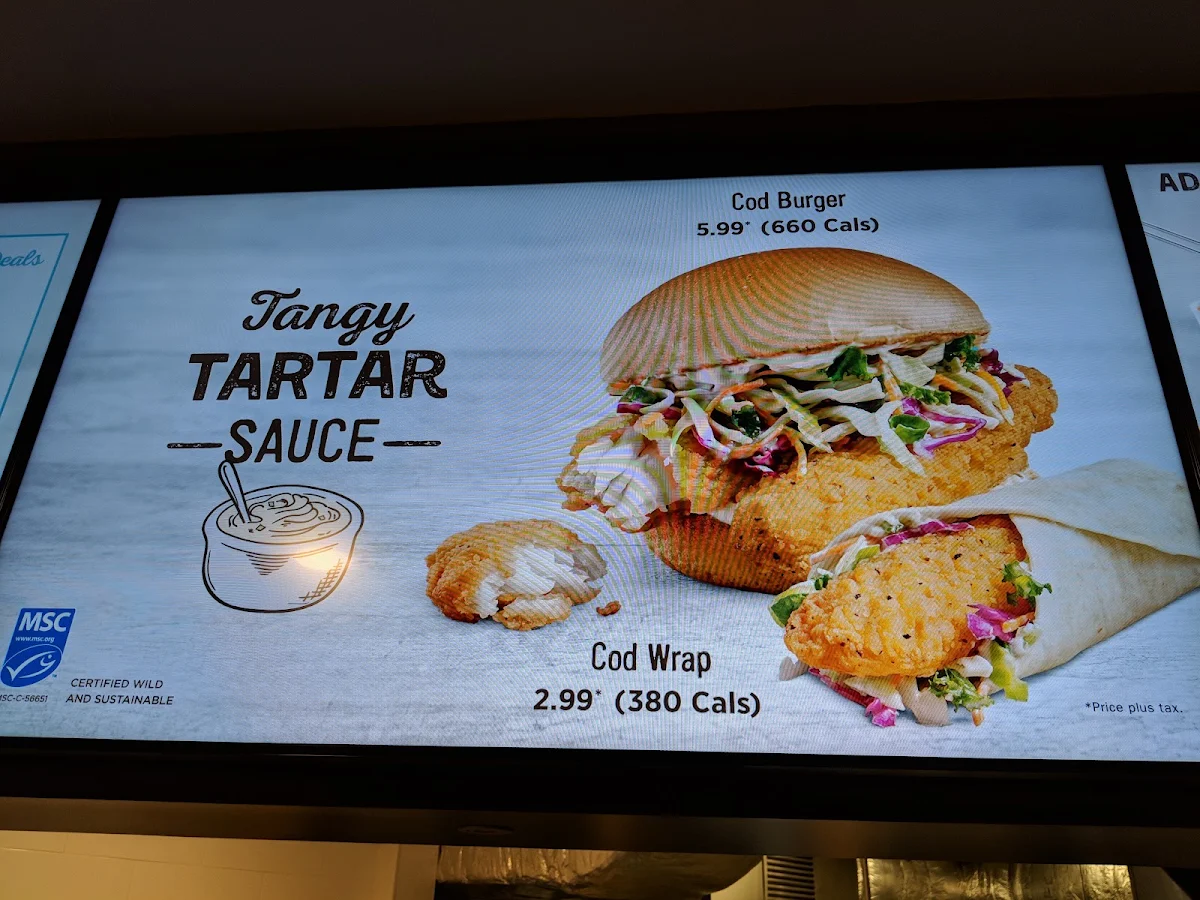 Menu, A&W Canada