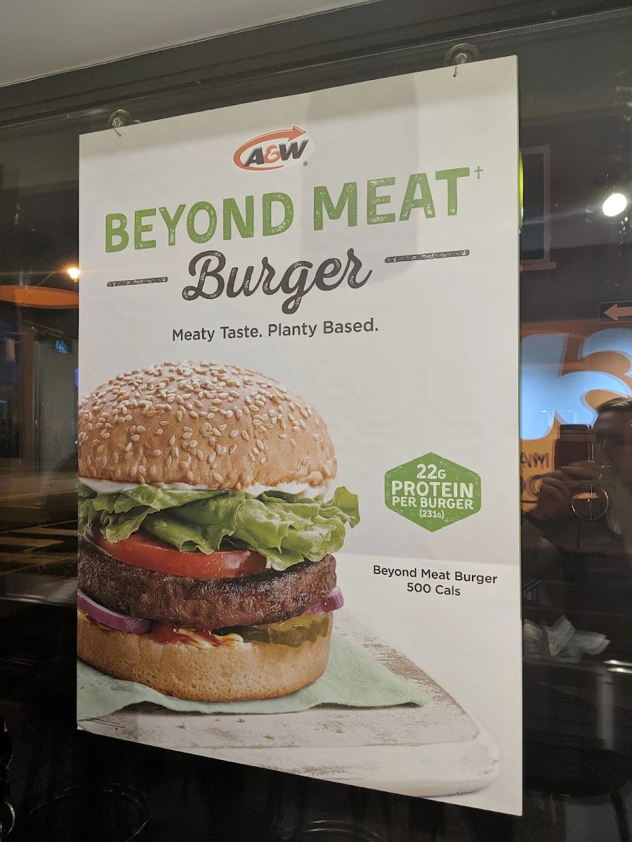 Menu, A&W Canada
