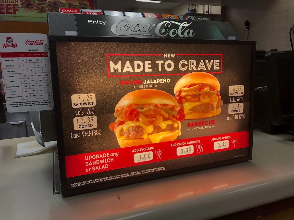 Menu, Wendy's