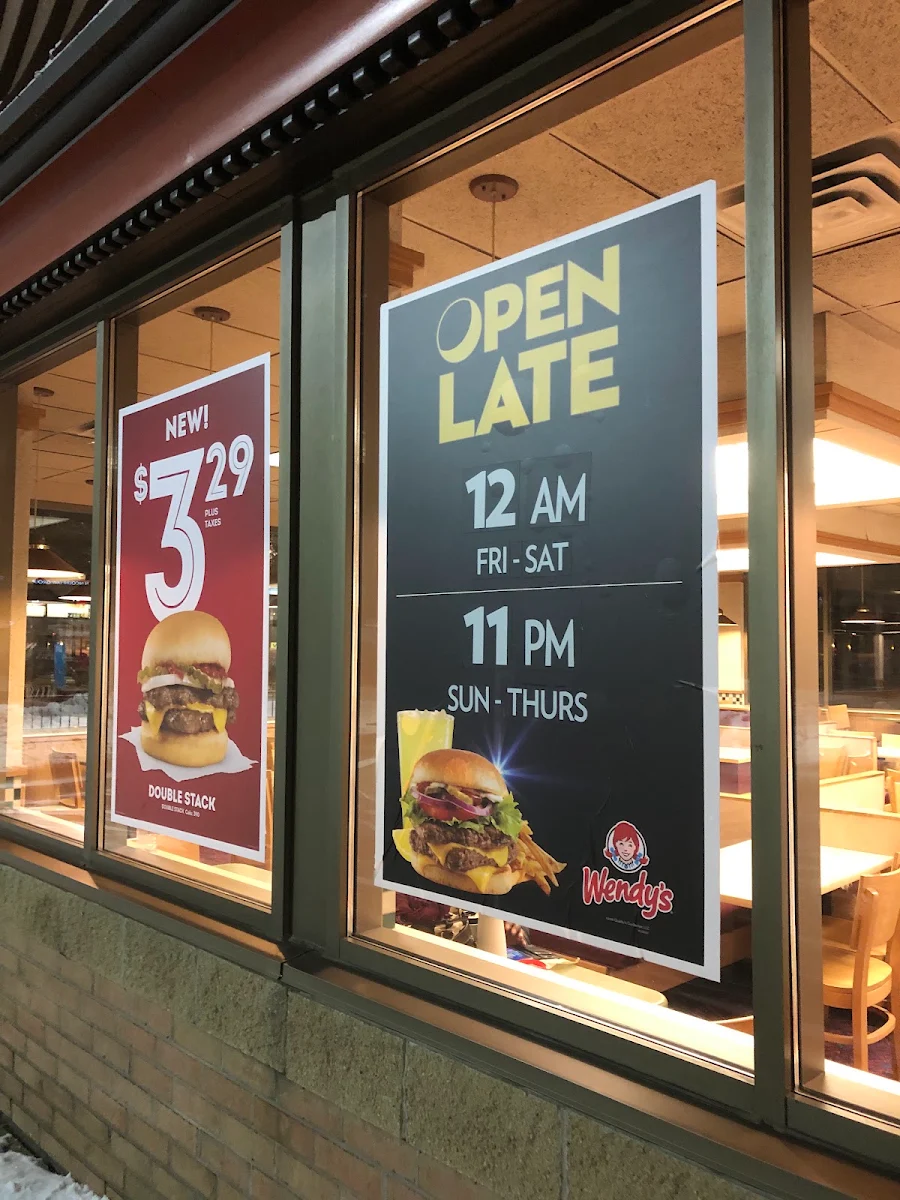 Menu, Wendy's