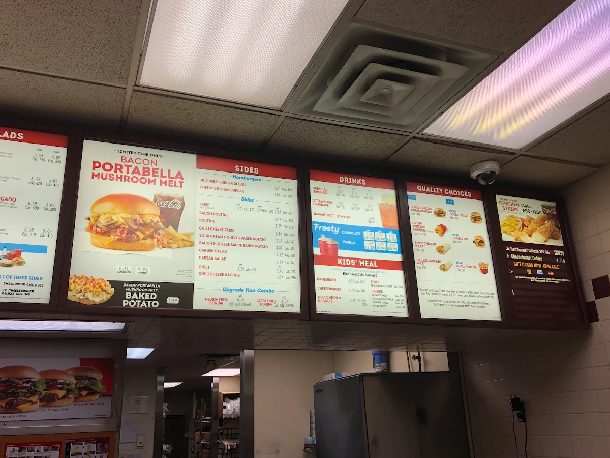 Menu, Wendy's