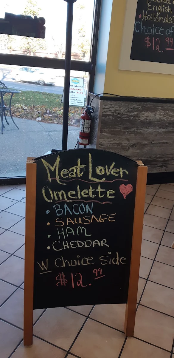 Menu, Sunnyside Grill