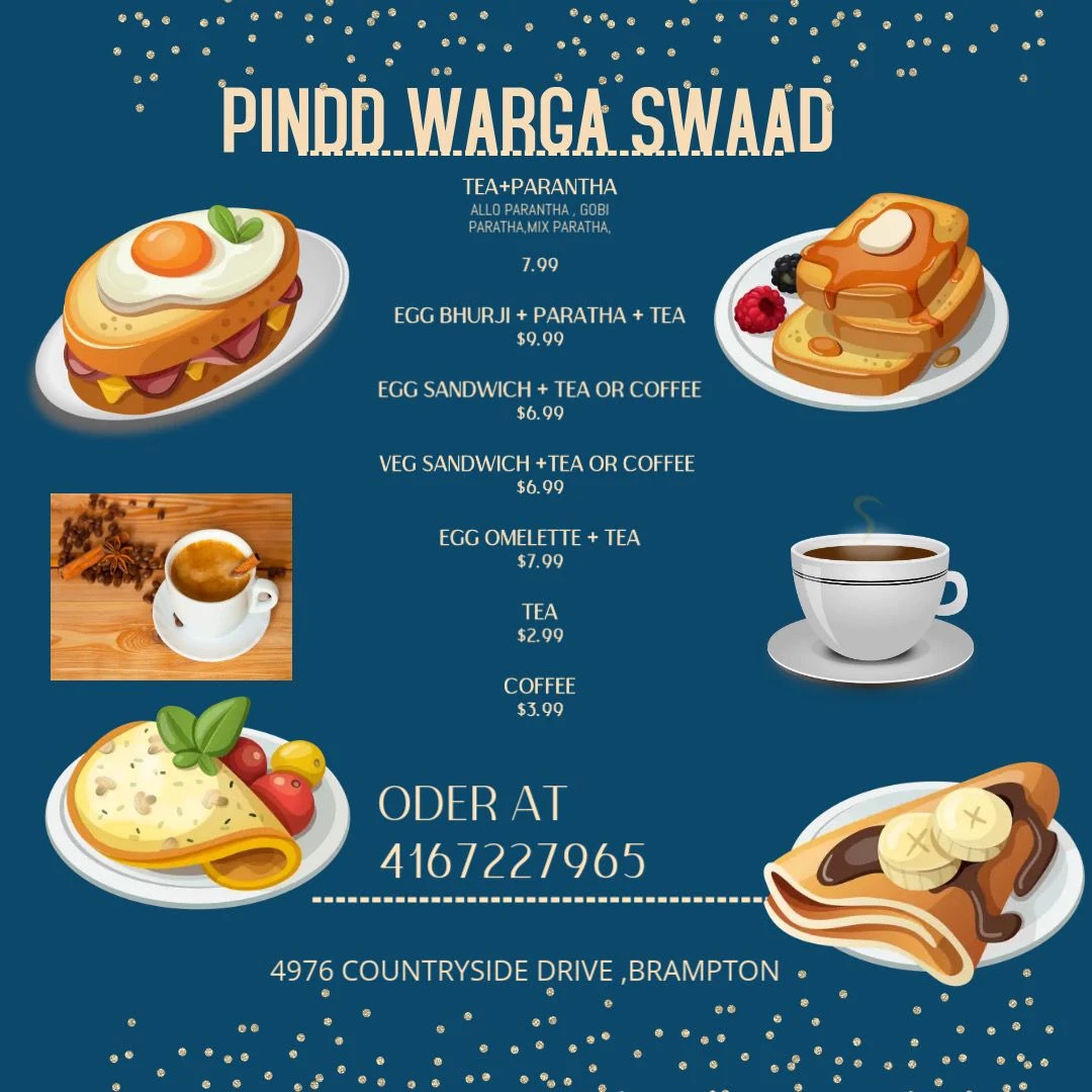 Menu, PINDD WARGA SWAAD Tiffin