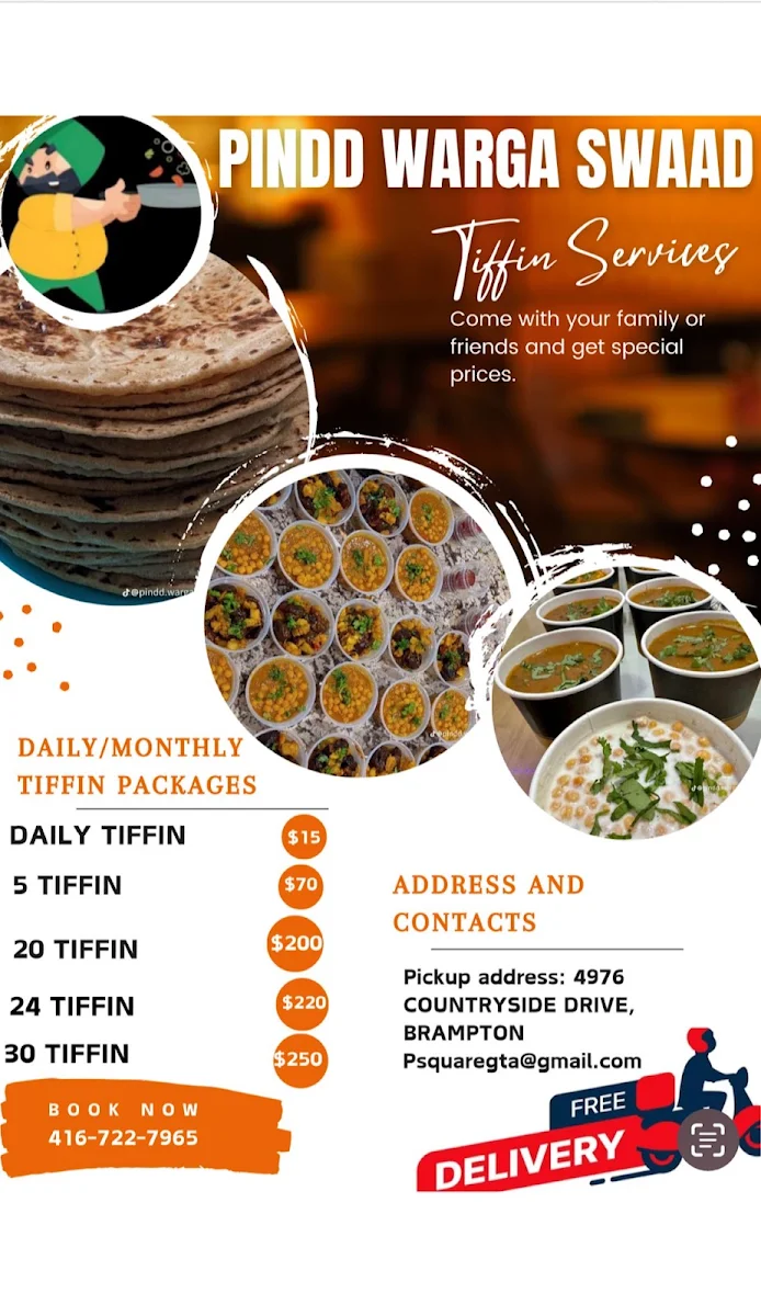 Menu, PINDD WARGA SWAAD Tiffin