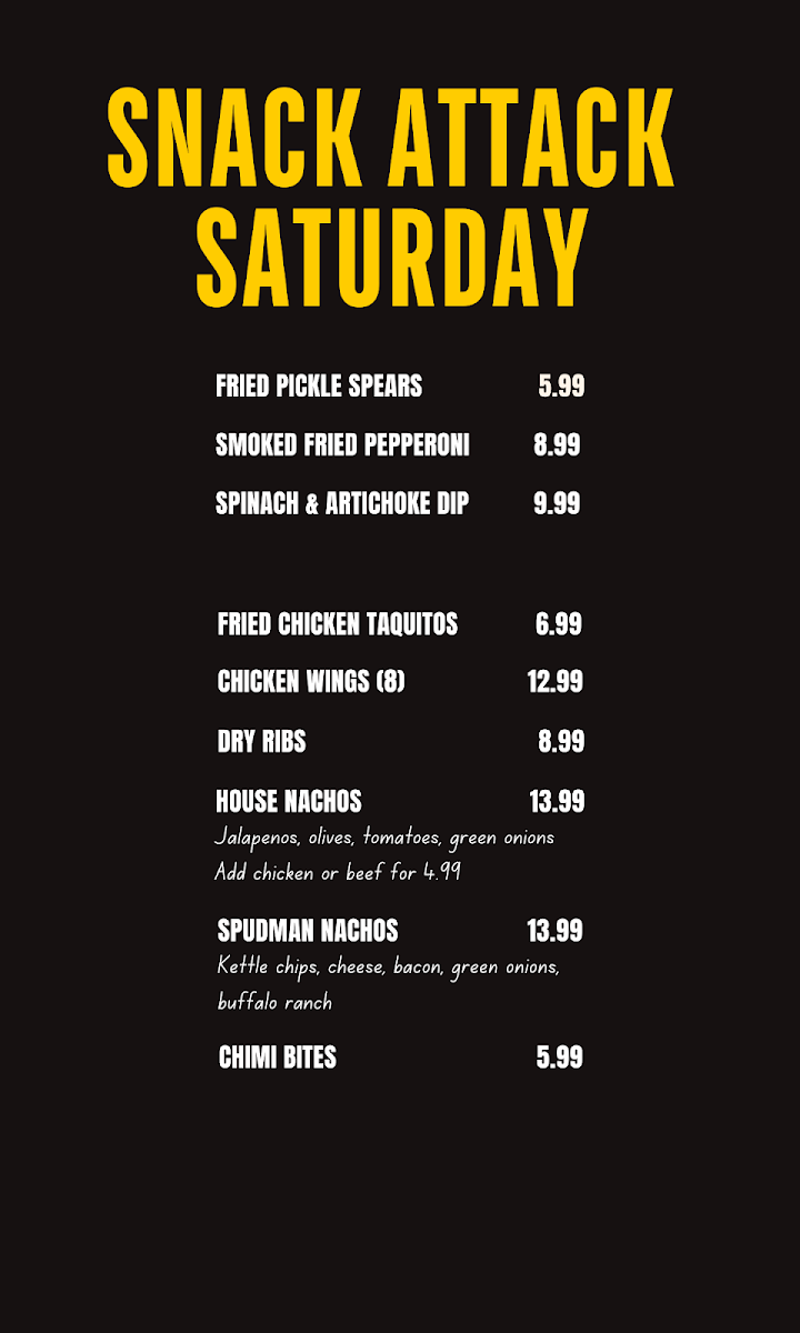 Menu, Country Porch