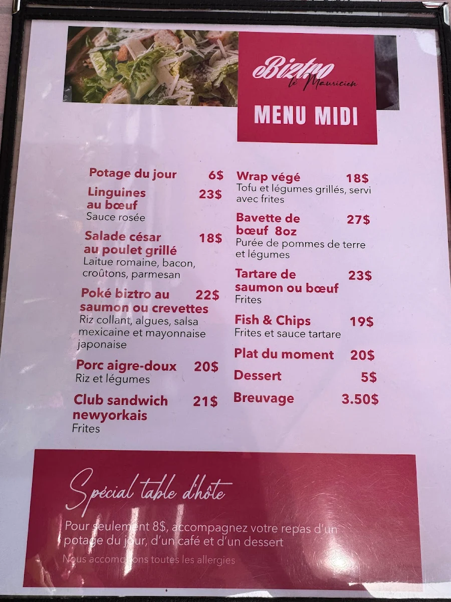 Menu photo 1