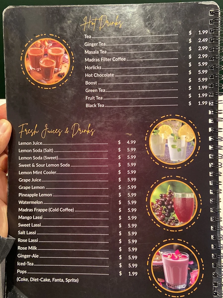 Menu, Dosa Kitchen | South Indian Dosa Restaurant | Scarborough