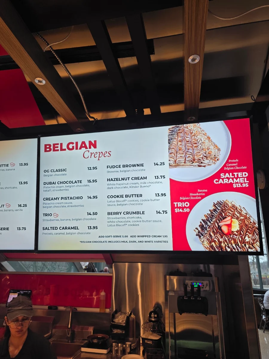 Menu, Crepe Delicious Niagara Falls