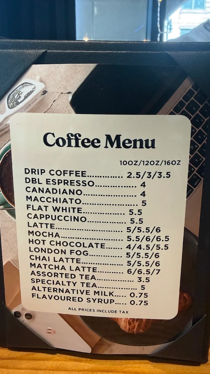 Menu, The Daily Grind Cafe & Bar
