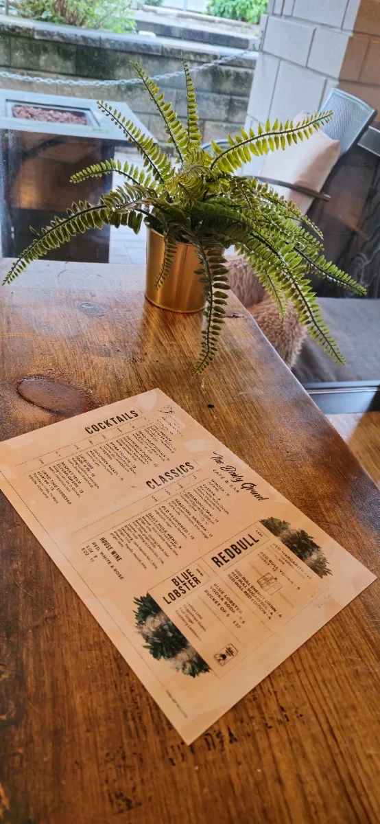 Menu, The Daily Grind Cafe & Bar