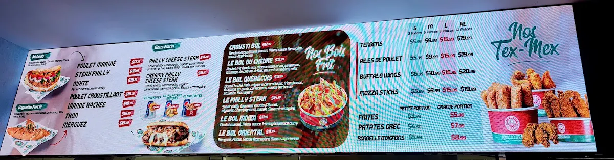 Menu, Restaurant L’Ours Gourmand