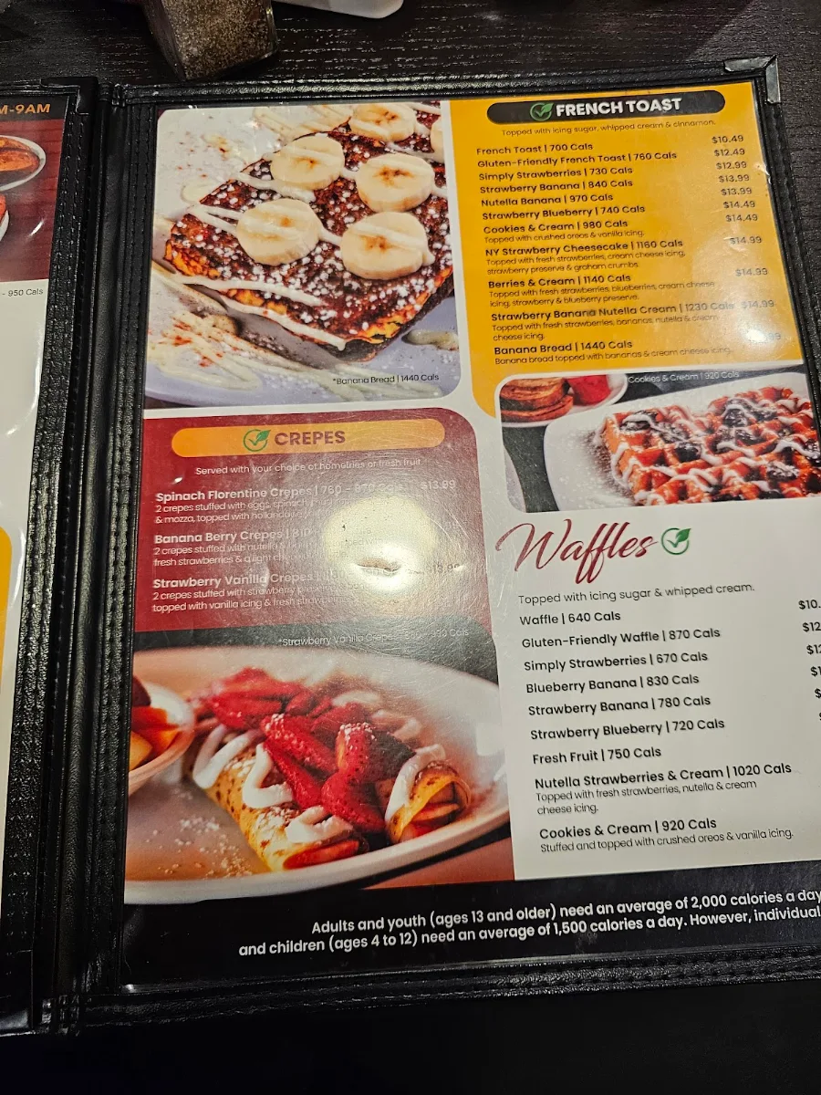 Menu, Stacked Pancake & Breakfast House