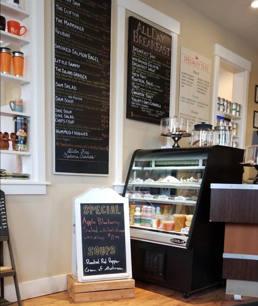 Menu, Samuel's Coffee House
