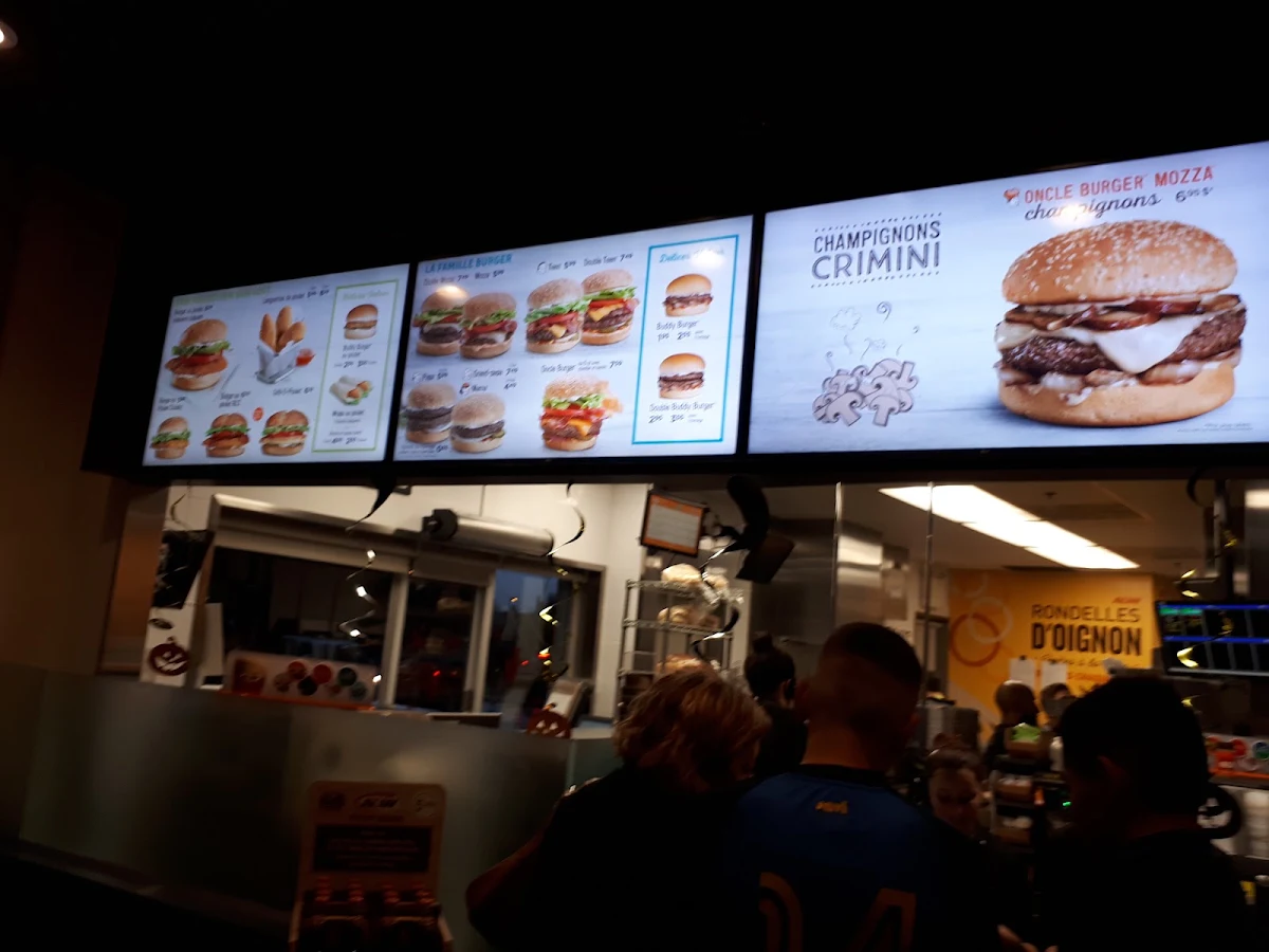 Menu, A&W Canada