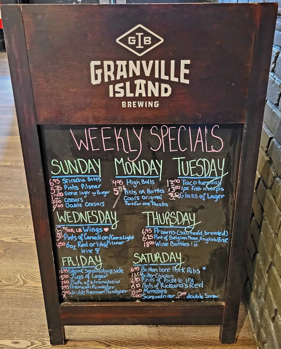 Menu, The Office Pub & Grill