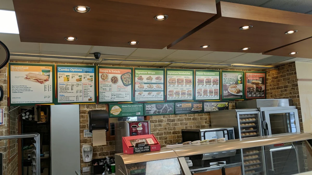 Menu, Subway