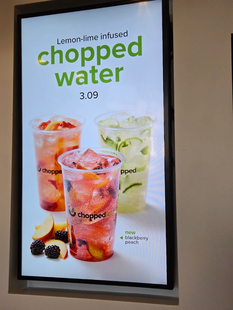 Menu, Chopped Leaf