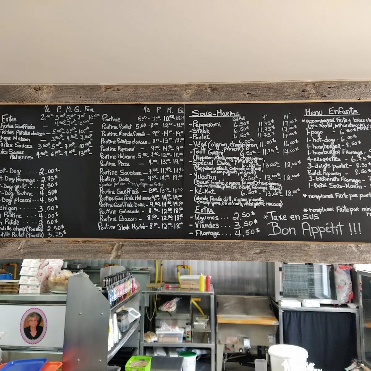 Menu, Les délices de Mémé Dora