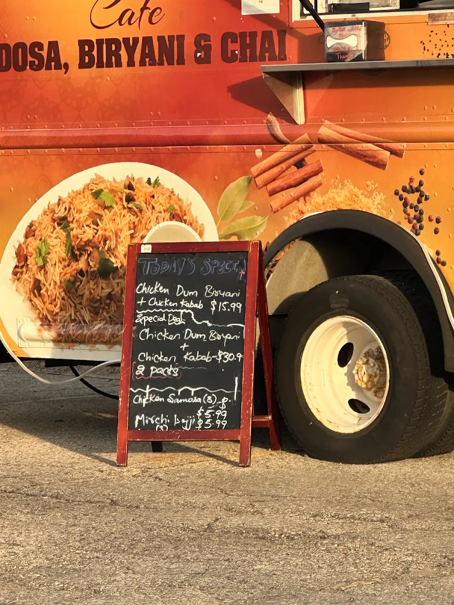 Menu, DBC Cafe Food Truck