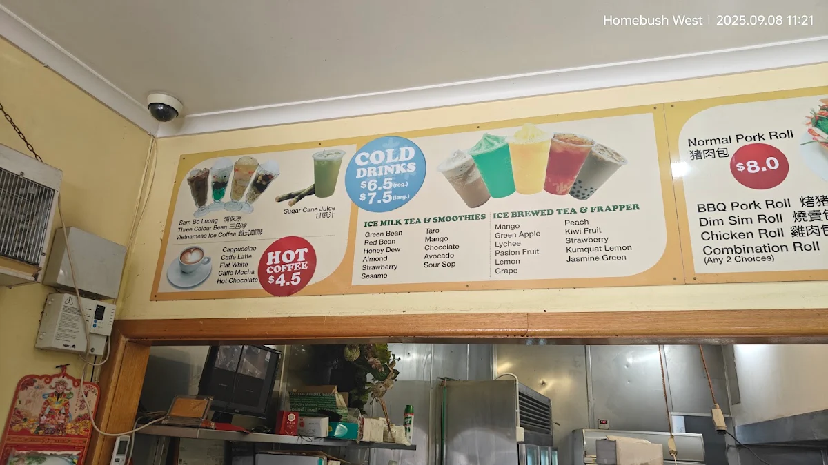 Menu, Happy Snack Cafe House Homebush West