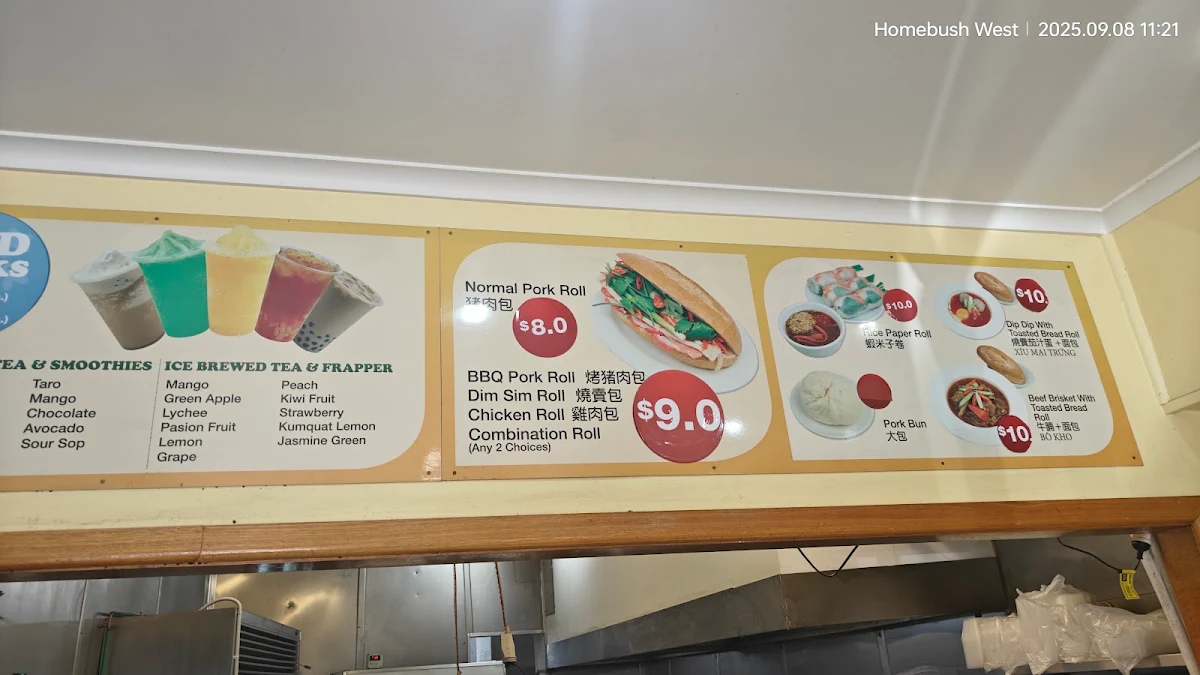 Menu, Happy Snack Cafe House Homebush West