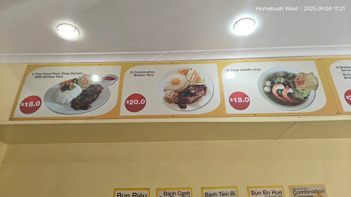 Menu, Happy Snack Cafe House Homebush West
