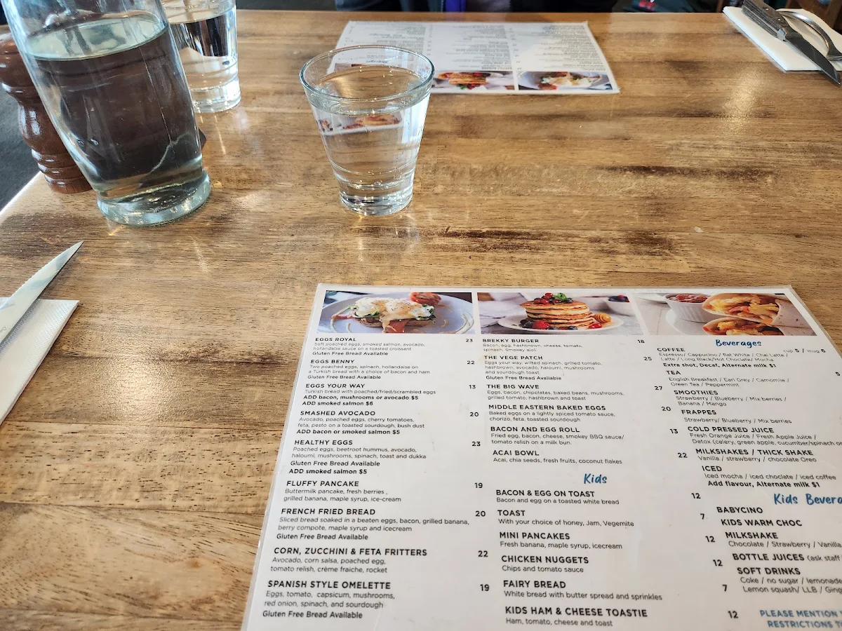 Menu, Dorsal by the Sea Restaurant, Bar, Grill, Coffee
