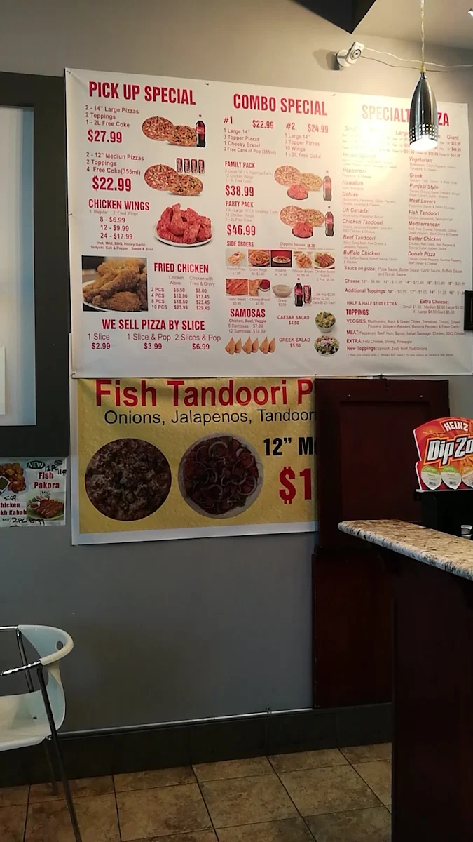 Menu, Subway