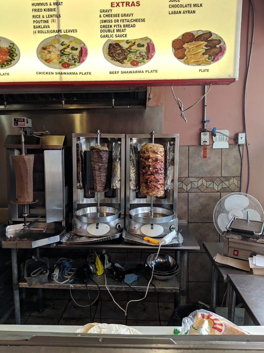 Menu, Shawarma Hot Spot
