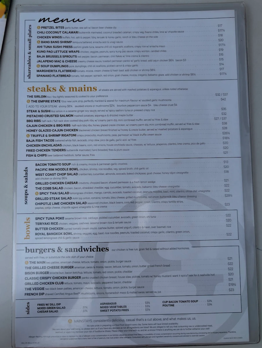Menu, State & Main