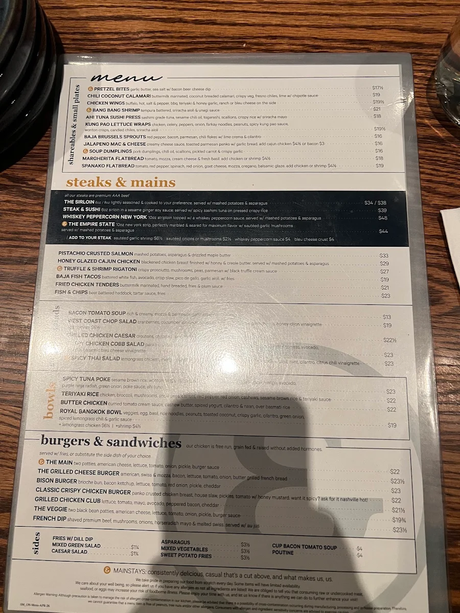 Menu, State & Main