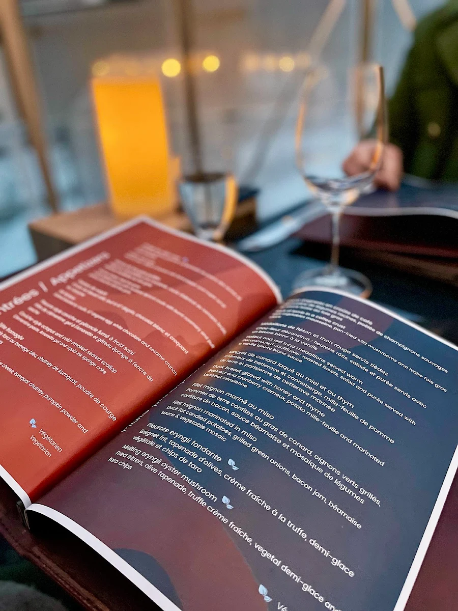 Menu, Muse at Wakefield Mill Hotel and Spa