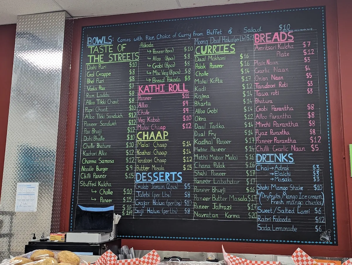 Menu, Lala Masala