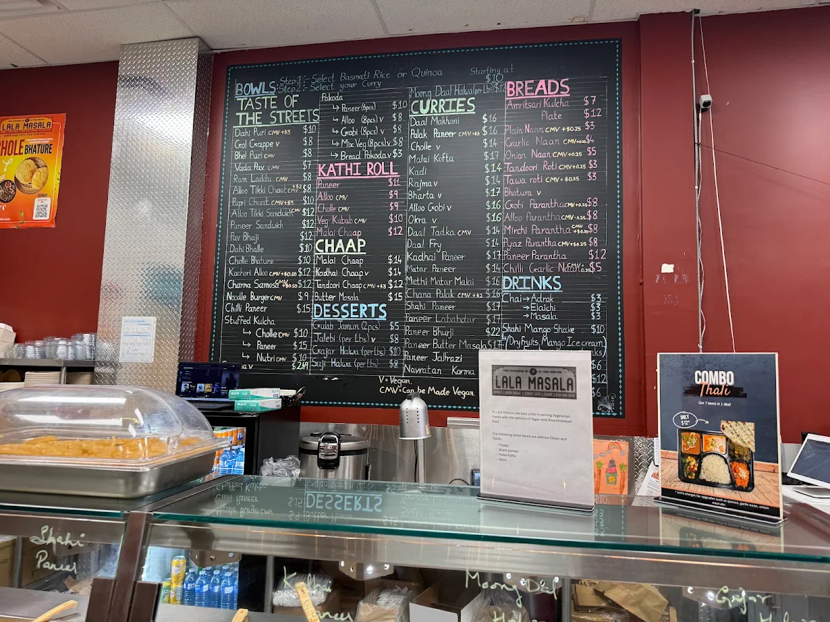 Menu, Lala Masala