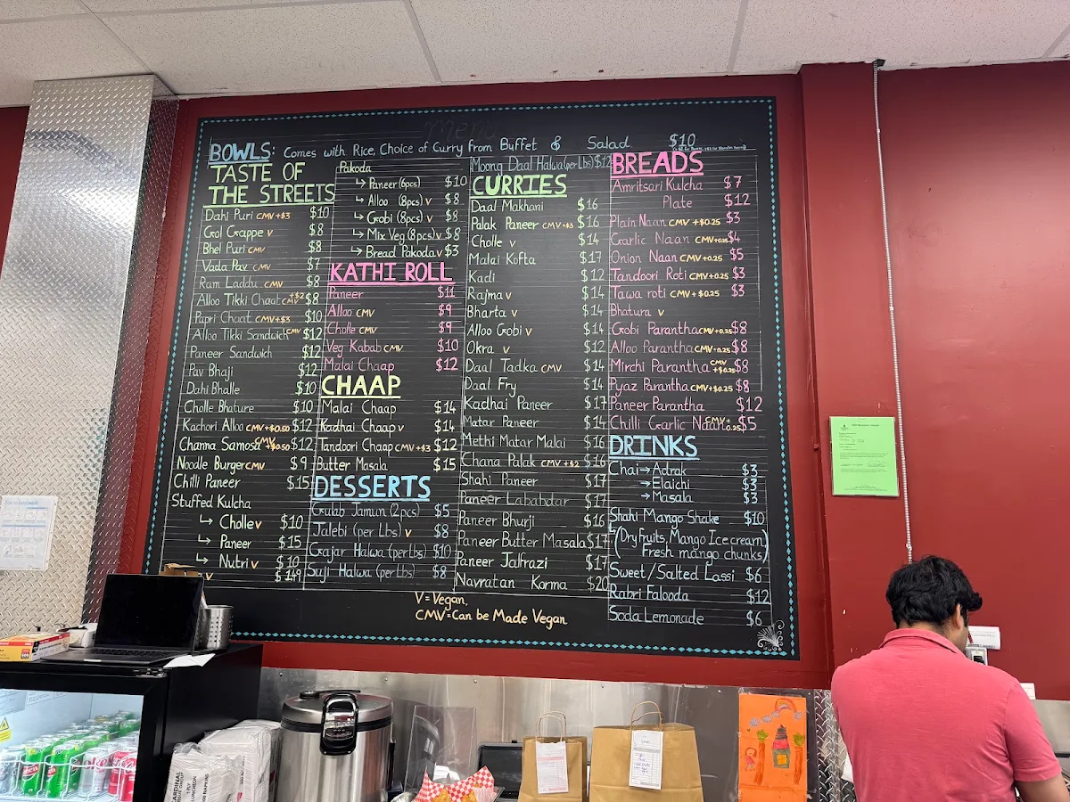 Menu, Lala Masala