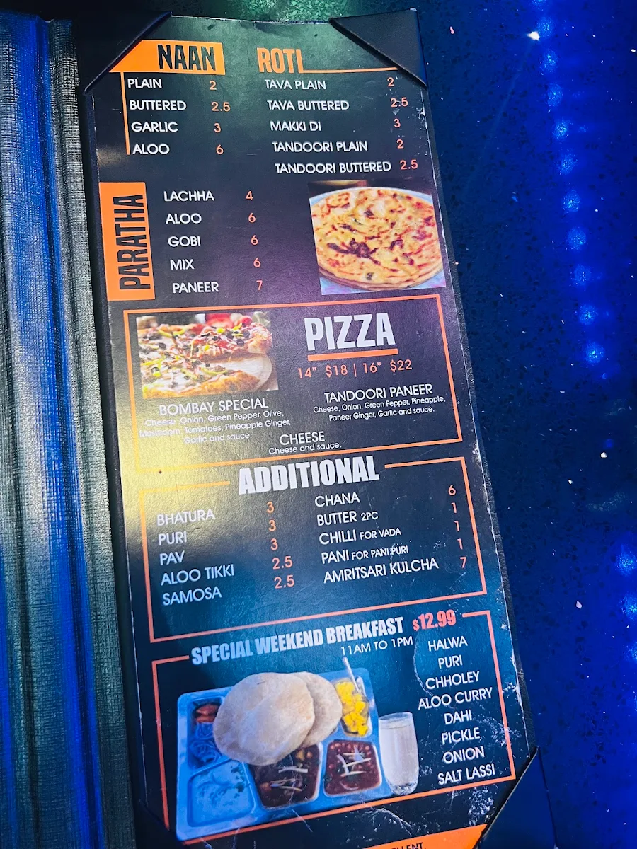 Menu, Bombay Chowpatty