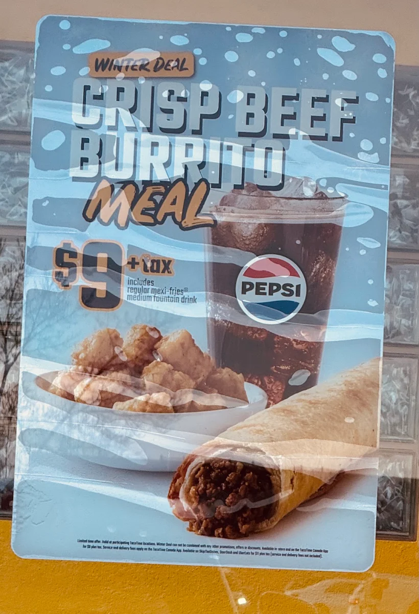 Menu, TacoTime