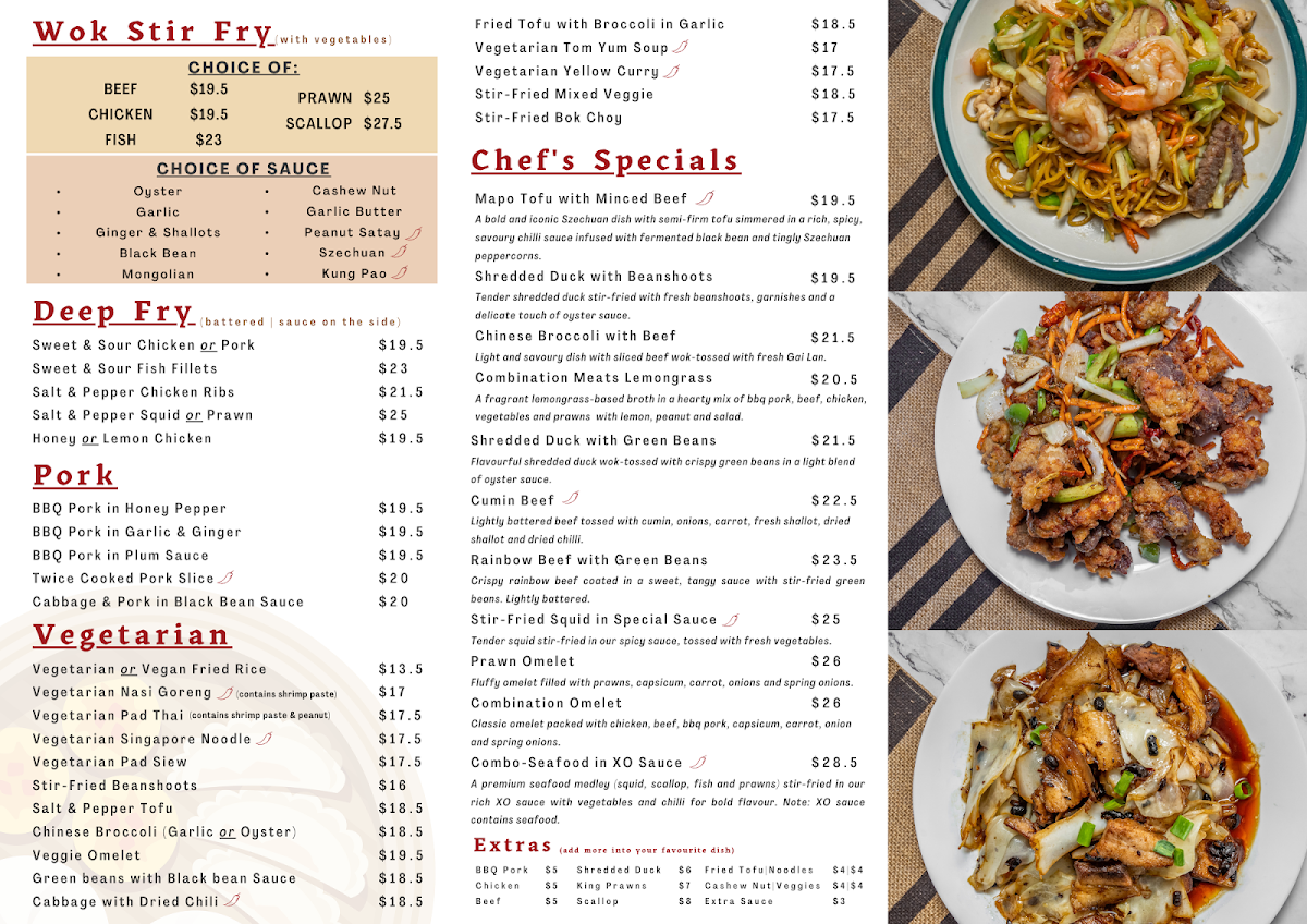 Menu, Ethan Kitchen