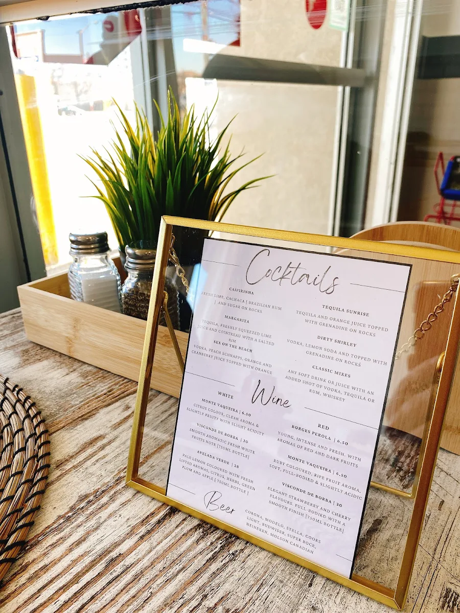 Menu, Costa Verde B.B.Q. & Portuguese Grill House