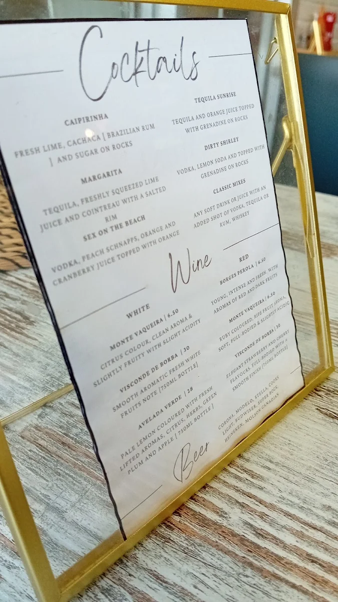 Menu, Costa Verde B.B.Q. & Portuguese Grill House