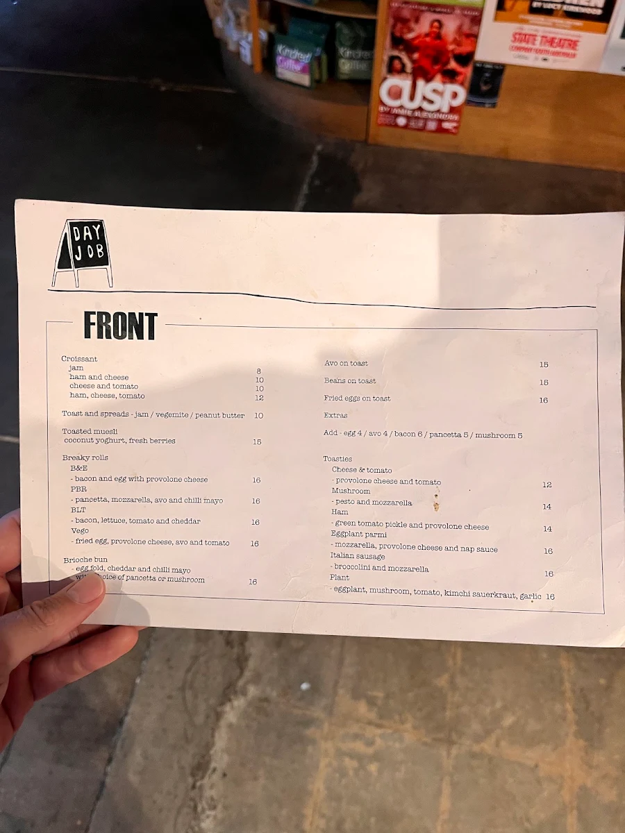 Menu, DAYJOB
