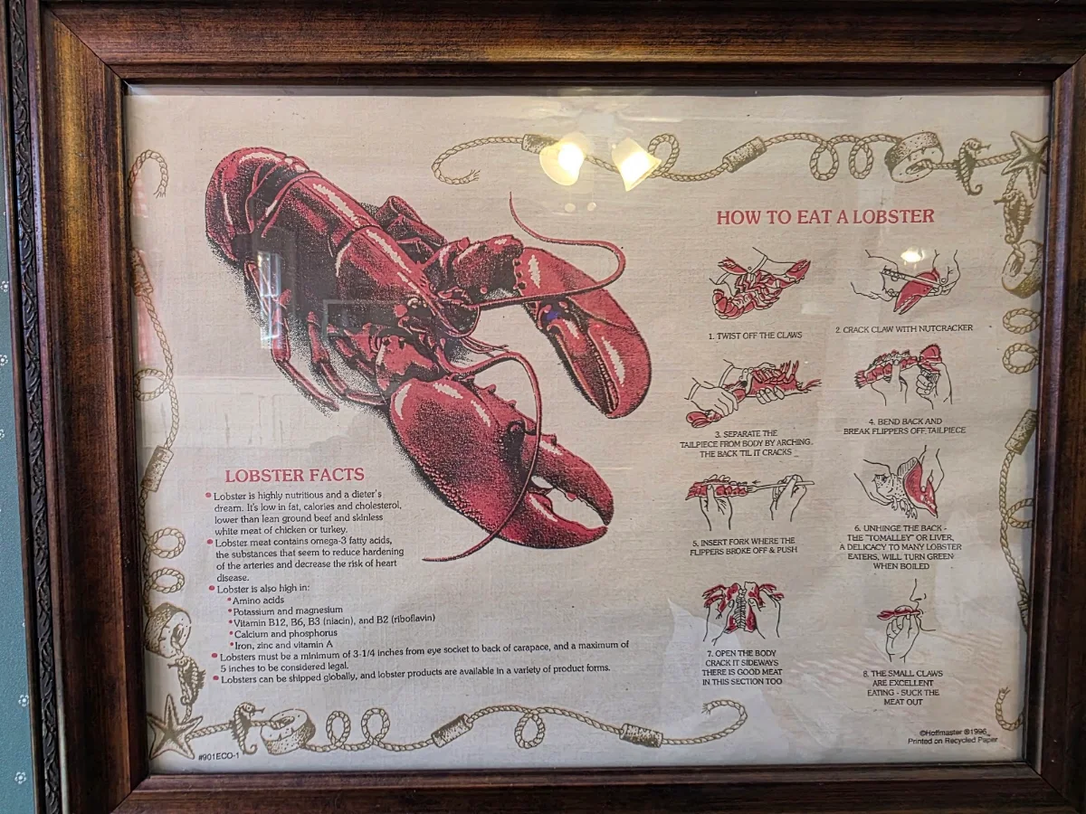 Menu, 45th Parallel Motel & Restaurant
