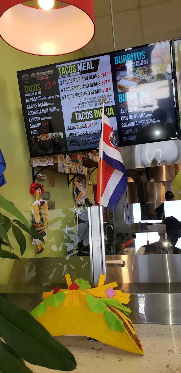 Menu, El Dorado Tacos