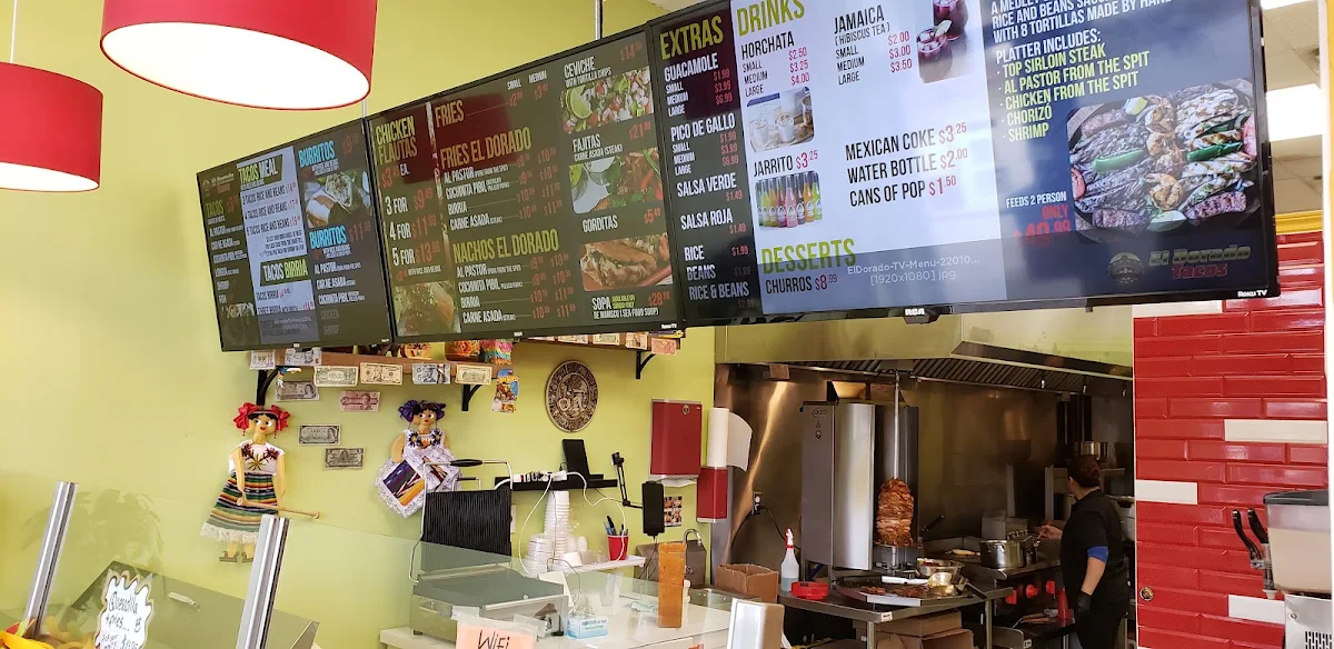 Menu, El Dorado Tacos